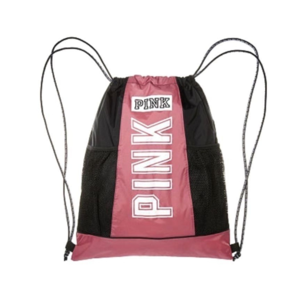 Victoria Secret PINK Drawstring Backpack rose